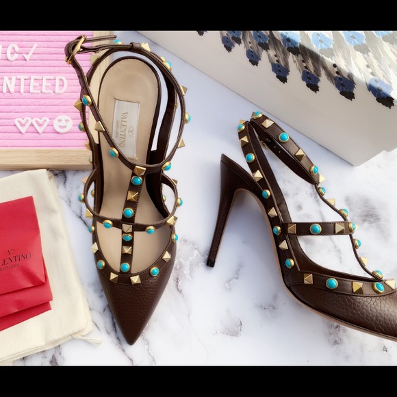 Valentino Rockstud Heels 37 - Picture 7 of 7